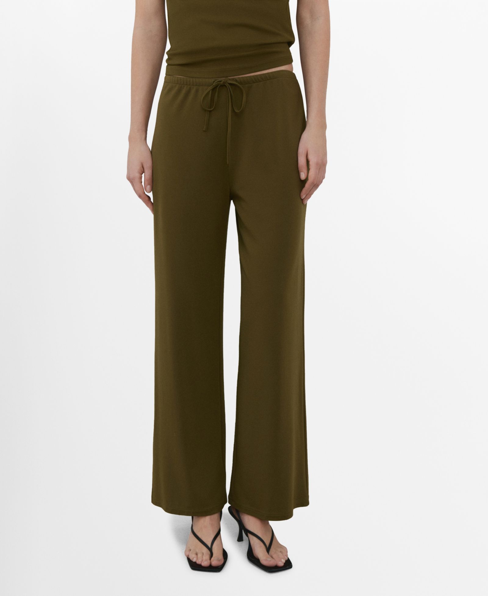 Женские брюки Mango Elastic Waist Straight-Fit
