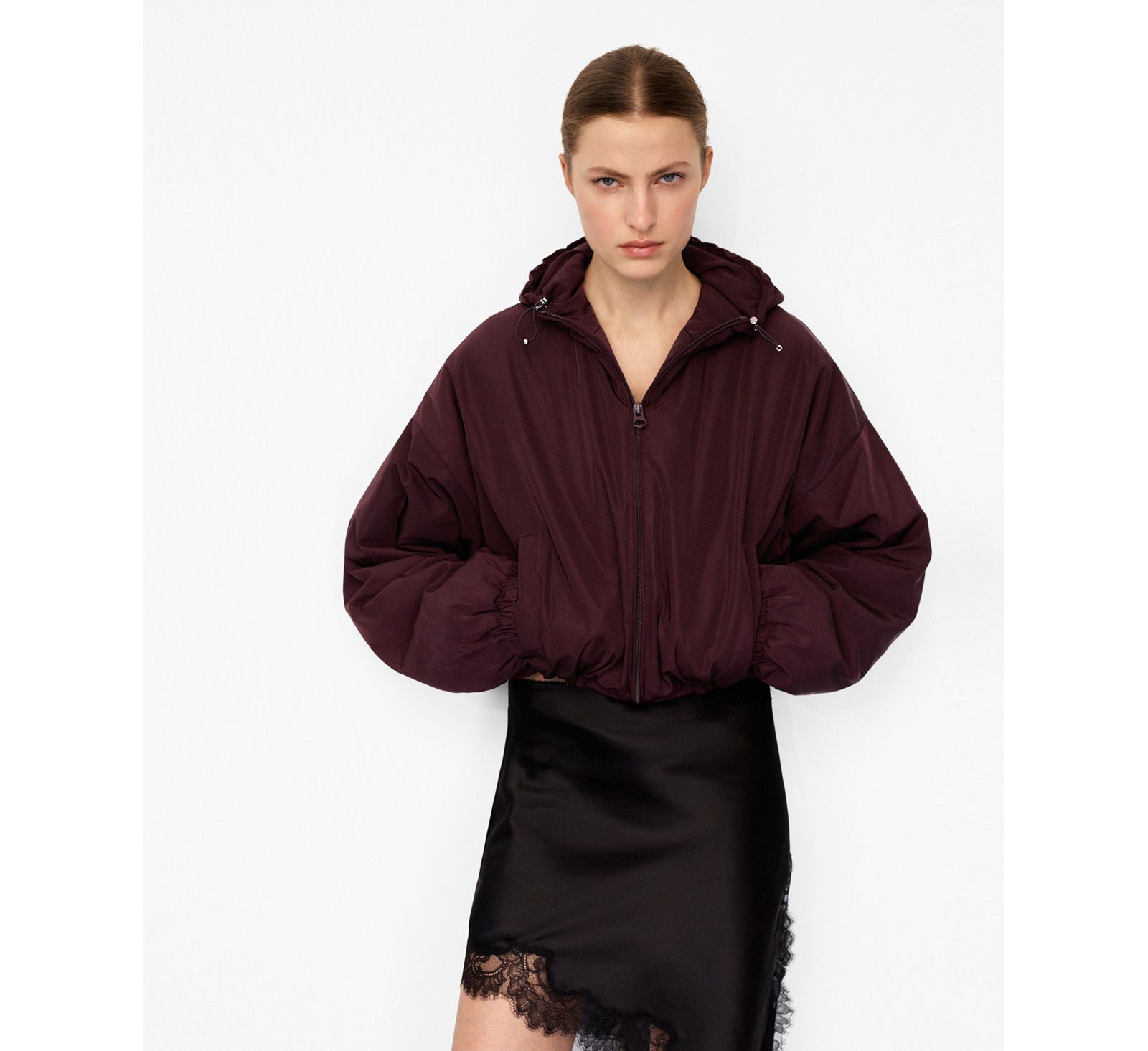 Mango Women's Oversized Hooded Jacket