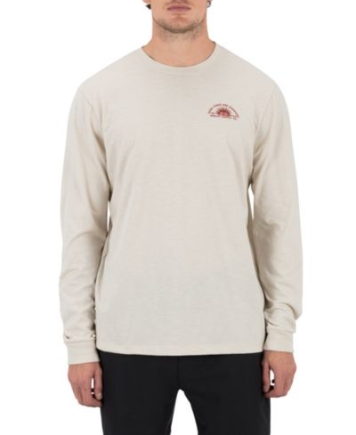 Hurley Men's Sunshine Slub Crewneck Long-Sleeve T-Shirt