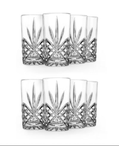 Godinger Dublin Crystal Highball Glasses, Set of 8