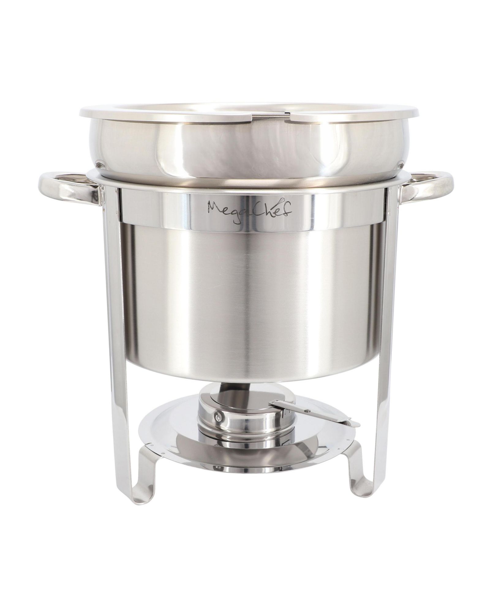Профессиональная суповая чаша MegaChef из нержавеющей стали, круглая, 7.4 Quart, подогреватель для еды/шведский стол