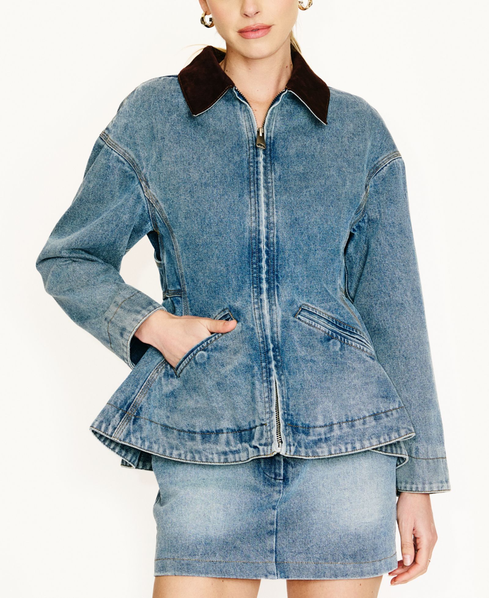 Мини юбка Line & Dot Women's Mottle