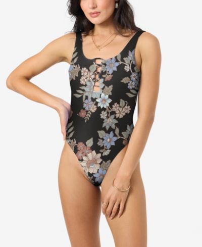 O'Neill Women's Hillrose Floral Print One-Piece Swimsuit