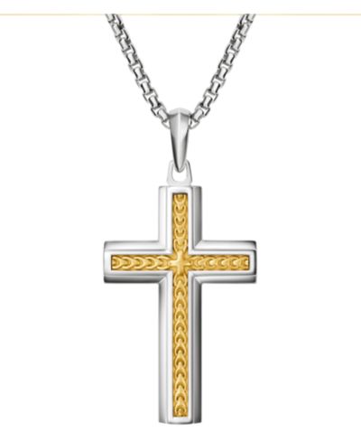 Bulova Мужской кулон-подвеска Cross Sterling Silver