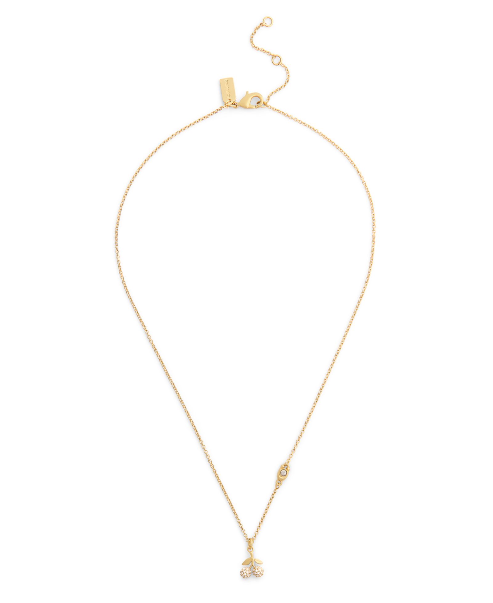 Подвеска-кулон COACH Faux Stone Pavé Icons Cherry