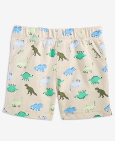 First Impressions Toddler Boys' 2T-4T Mix and Match French Terry Dino Family Printed Shorts, Macy's Exclusive