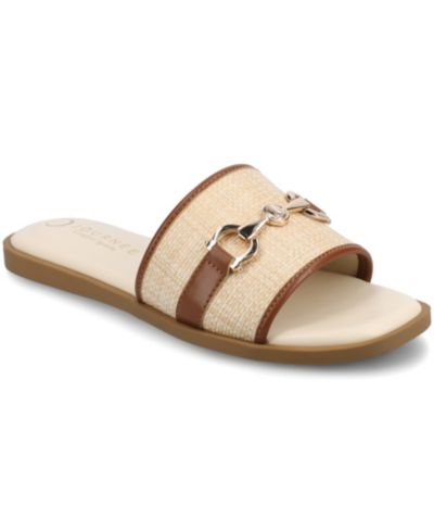 Женские сандалии Journee Collection Priya Single Band Slide Flat