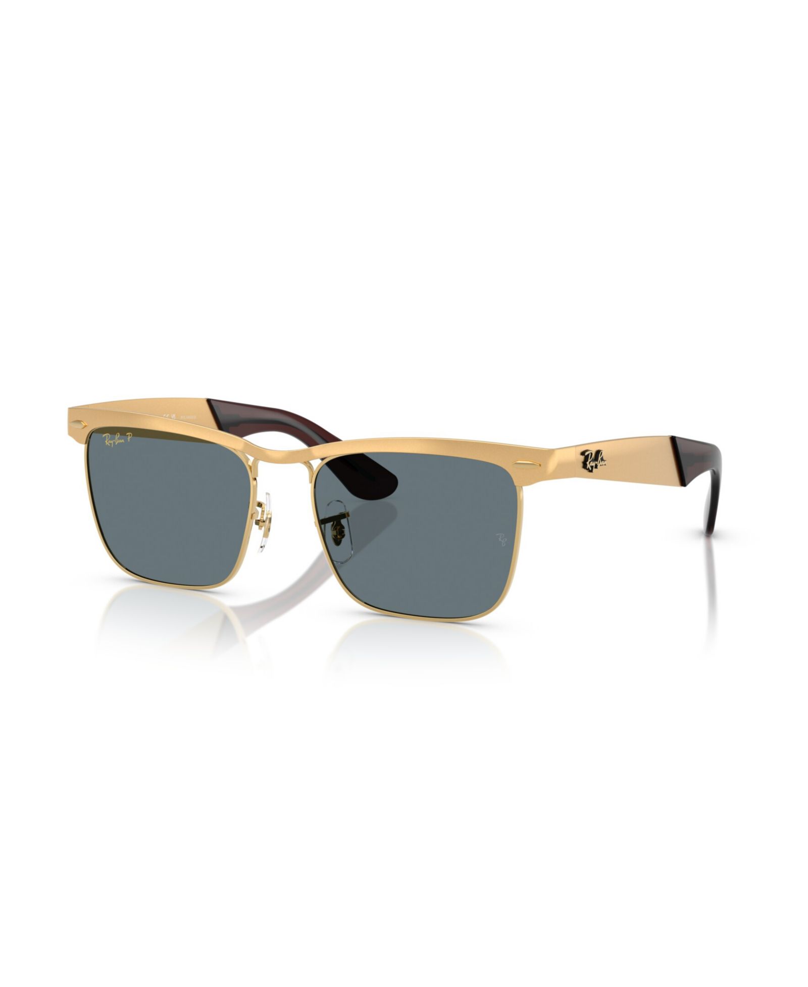 Ray-Ban Унисекс солнцезащитные очки Wayfarer Deluxe Square поляризованные, RB3875