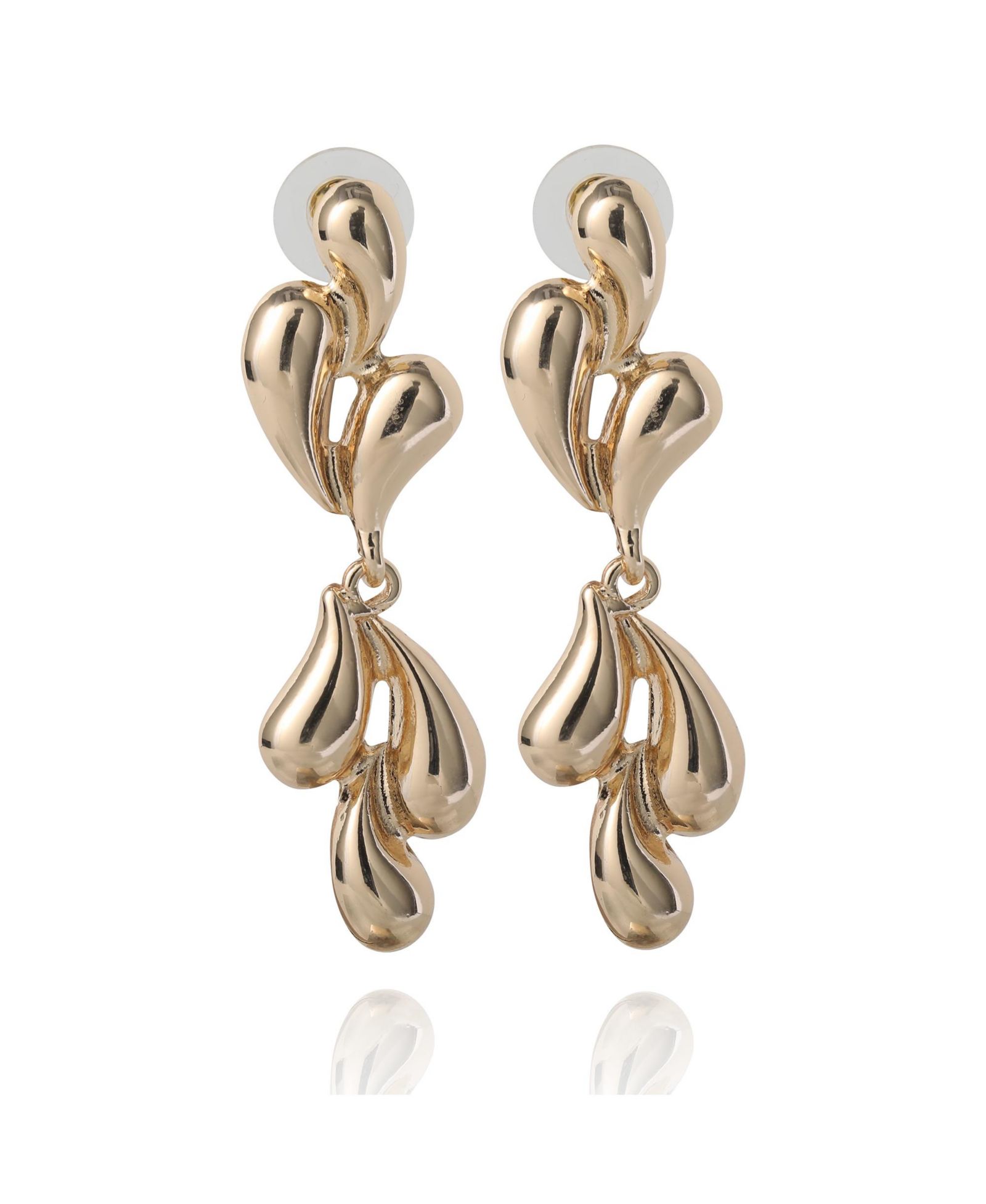 Серьги BCBG Generation Sculptural Heart Drop