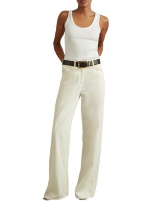 женский трикотажный жилет REISS Violet Scoop Neck Rib