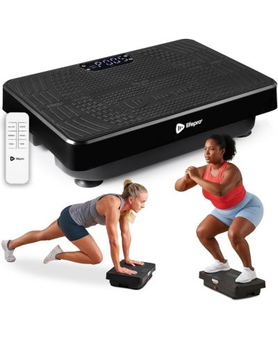 Lifepro VibraNano Mini Vibration Plate Exercise Machine with 120 Speeds, Remote, 5 Presets for Full Body Home Workouts