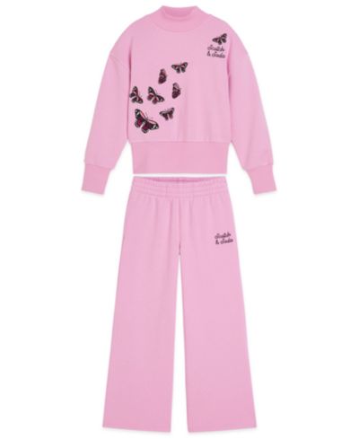 SCOTCH & SODA Girls' Toddler 2T-4T Long-Sleeve Top and Joggers, 2-Piece Set