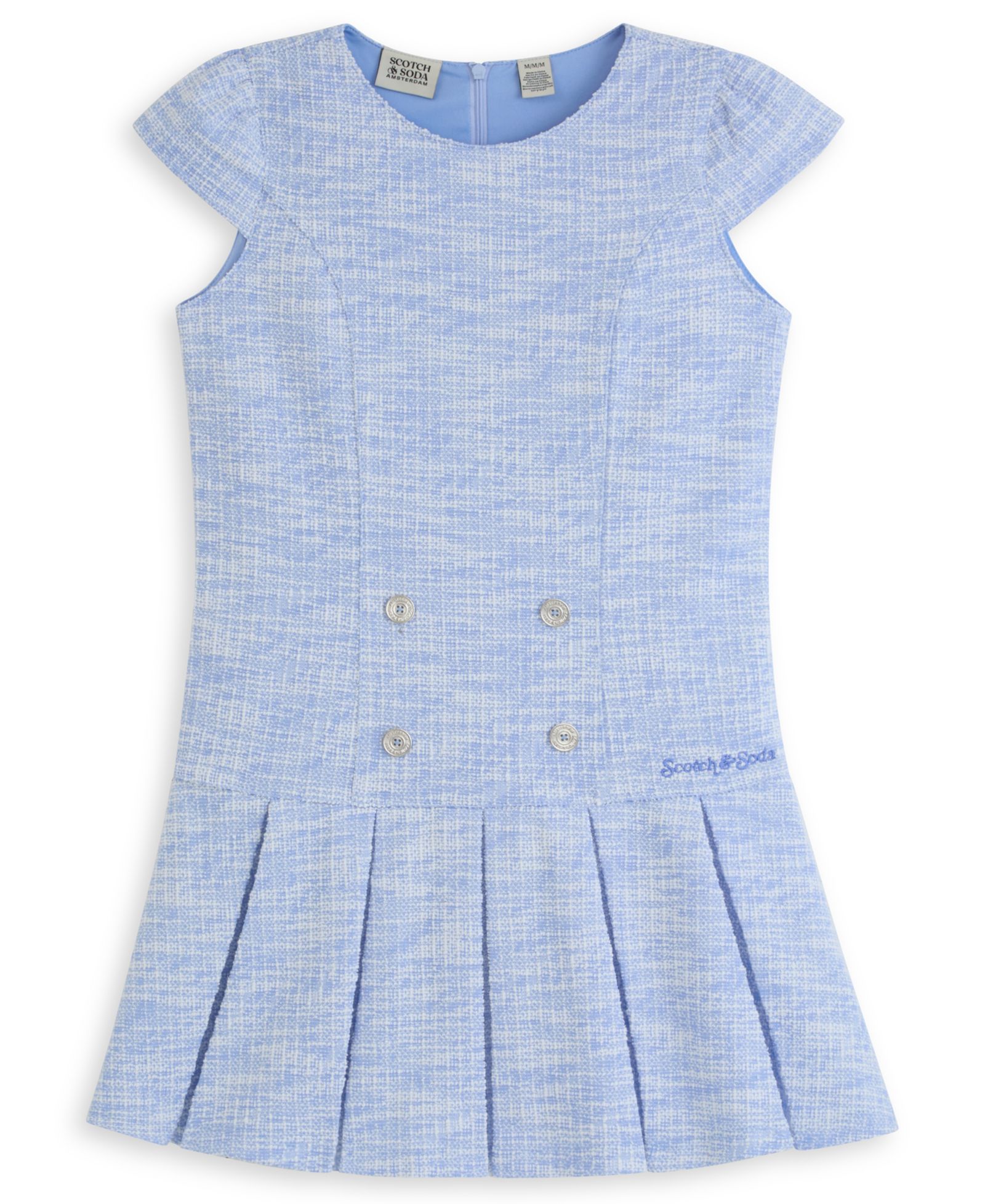 SCOTCH & SODA Детское платье из букле с коротким рукавом