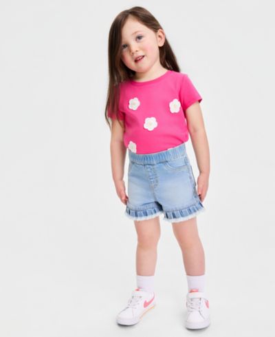 Шорты Epic Threads Girls' 12M-5T из денима с оборками