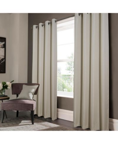 Oliva Gray Lucas Jacquard Blackout Grommet Panel - 52x84"