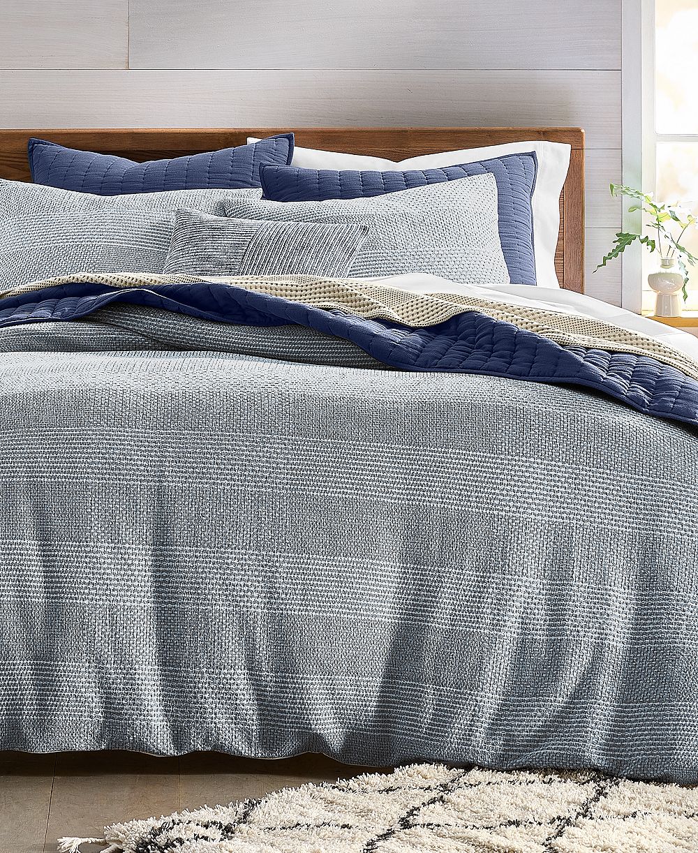 Комплект пододеяльников Oake Interlaced Basketweave 3-Piece Duvet Cover Set, Full/Queen