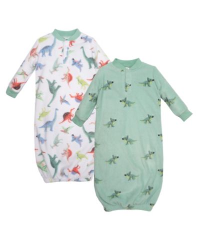 Hudson Baby детские флисовые комбинезоны Cheerful Dino Friends для новорожденных