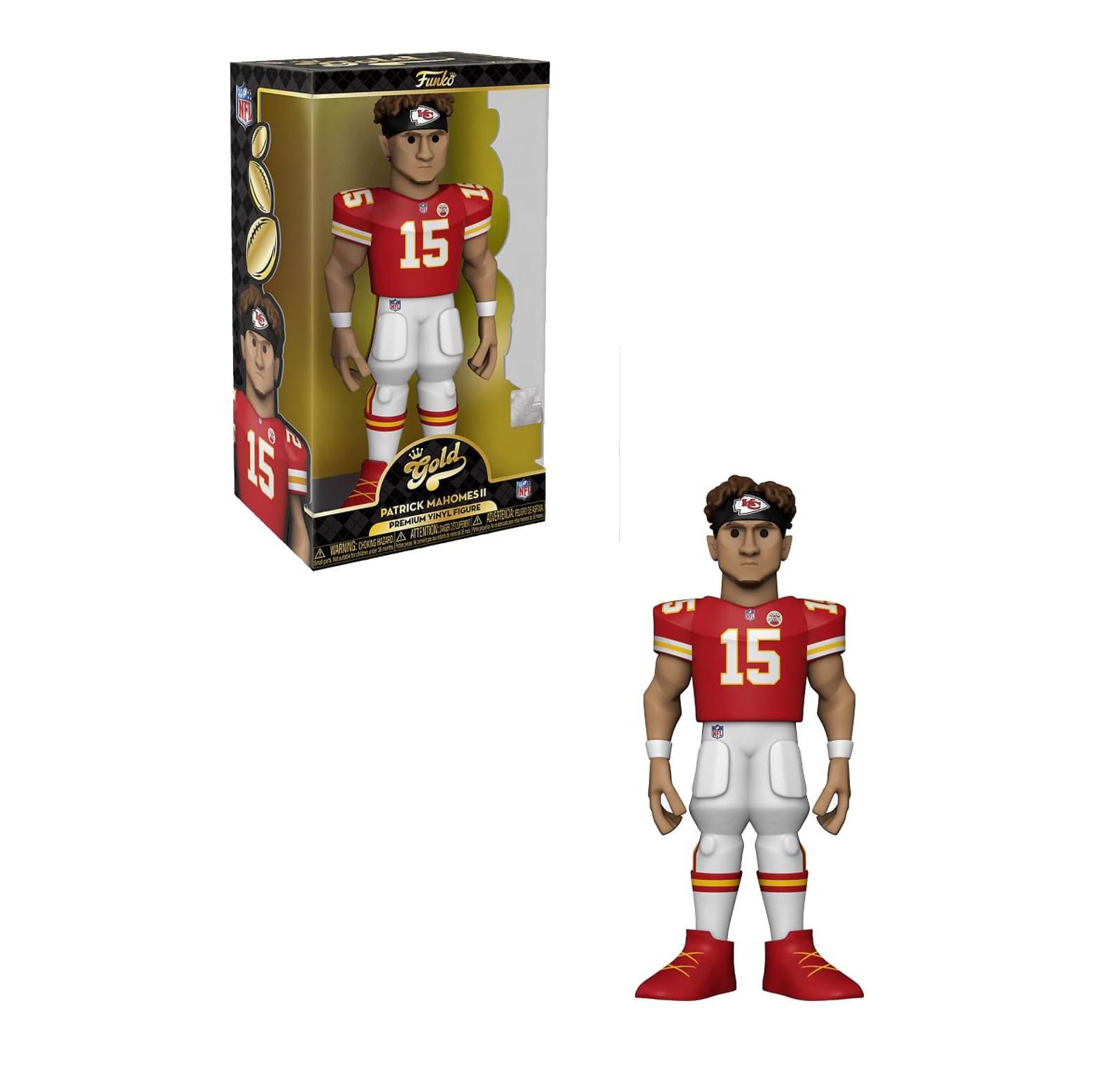 Виниловая фигурка Funko Kansas City Chiefs Patrick Mahomes II Gold 12"