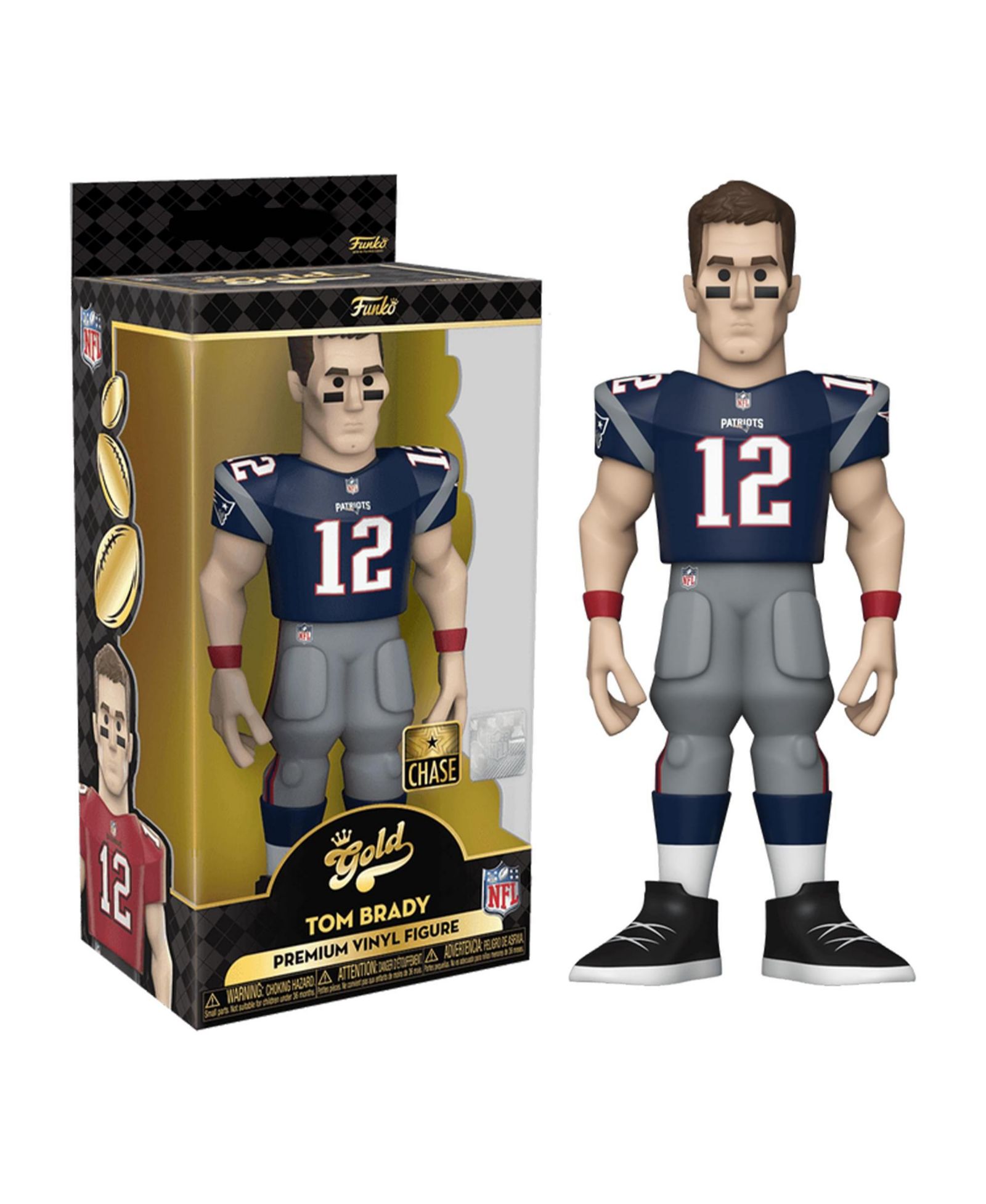 Виниловая фигурка Funko Tom Brady New England Patriots Gold Chase 5