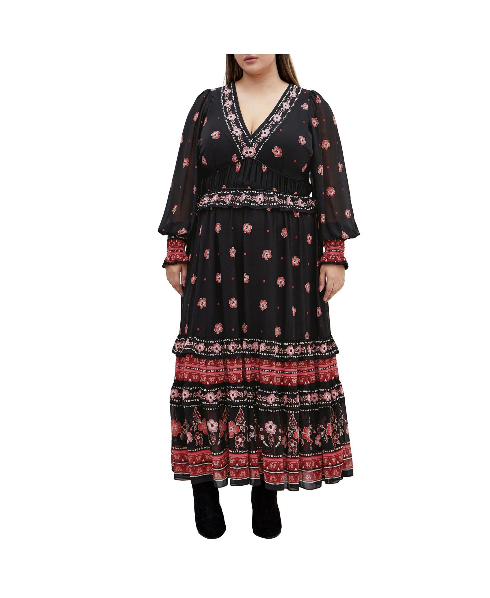 Платье макси CITY CHIC Plus Size Cameron