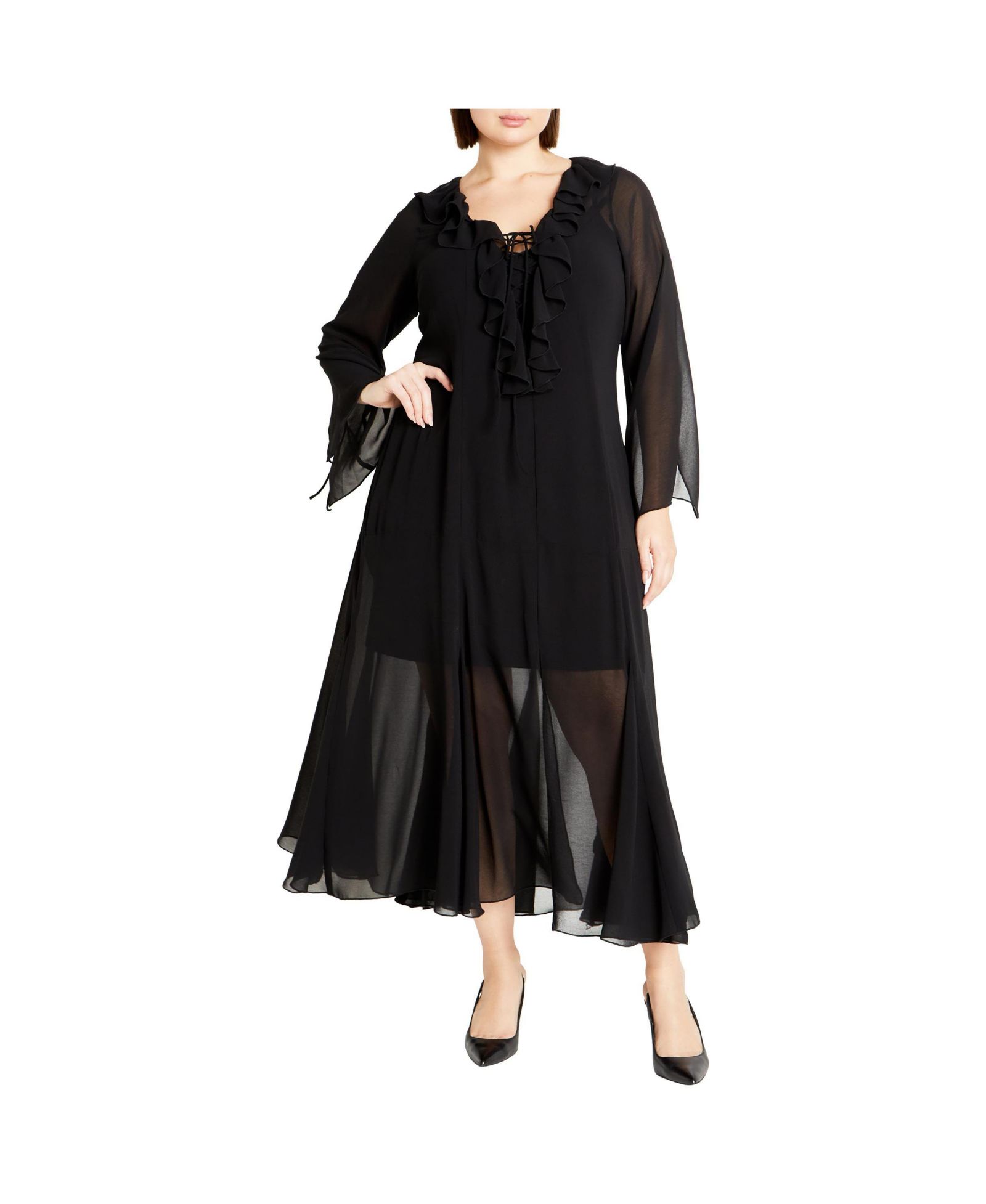 CITY CHIC Plus Size платье Maxi Vamp