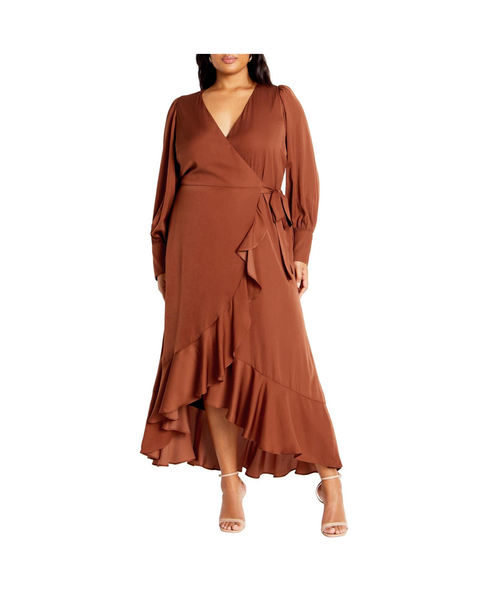 Платье макси Oki Plus Size от CITY CHIC
