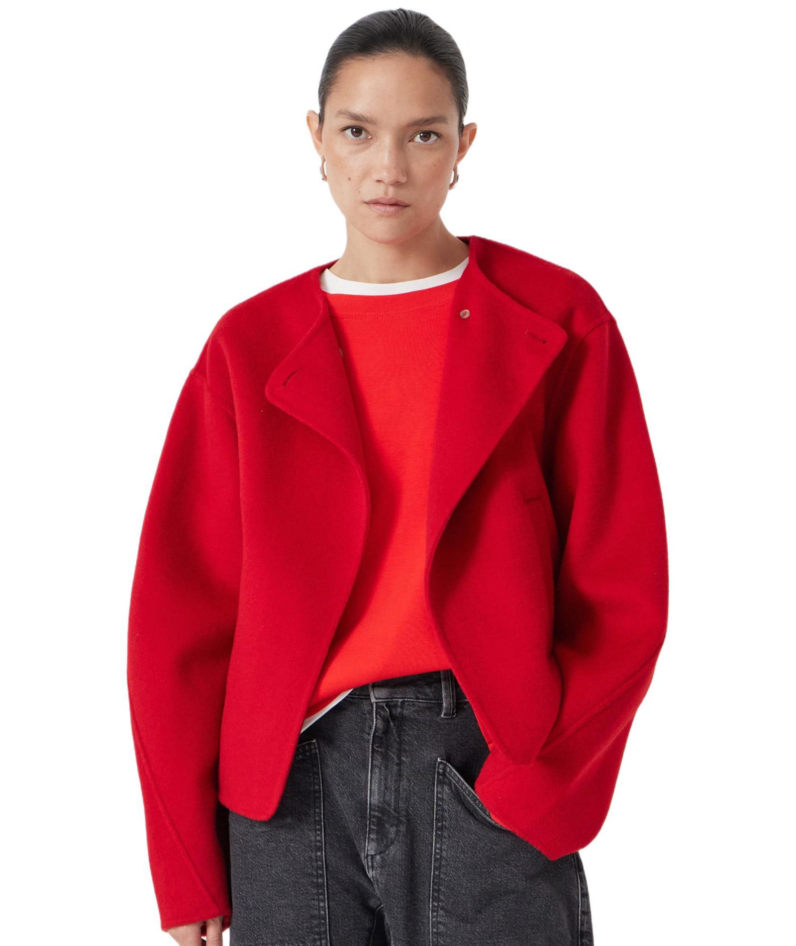 Hush Women's Linnie Double Faced Collarless Jacket