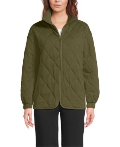 Lands' End Женская куртка RainDefense Serious Sweats Quilted Full Zip