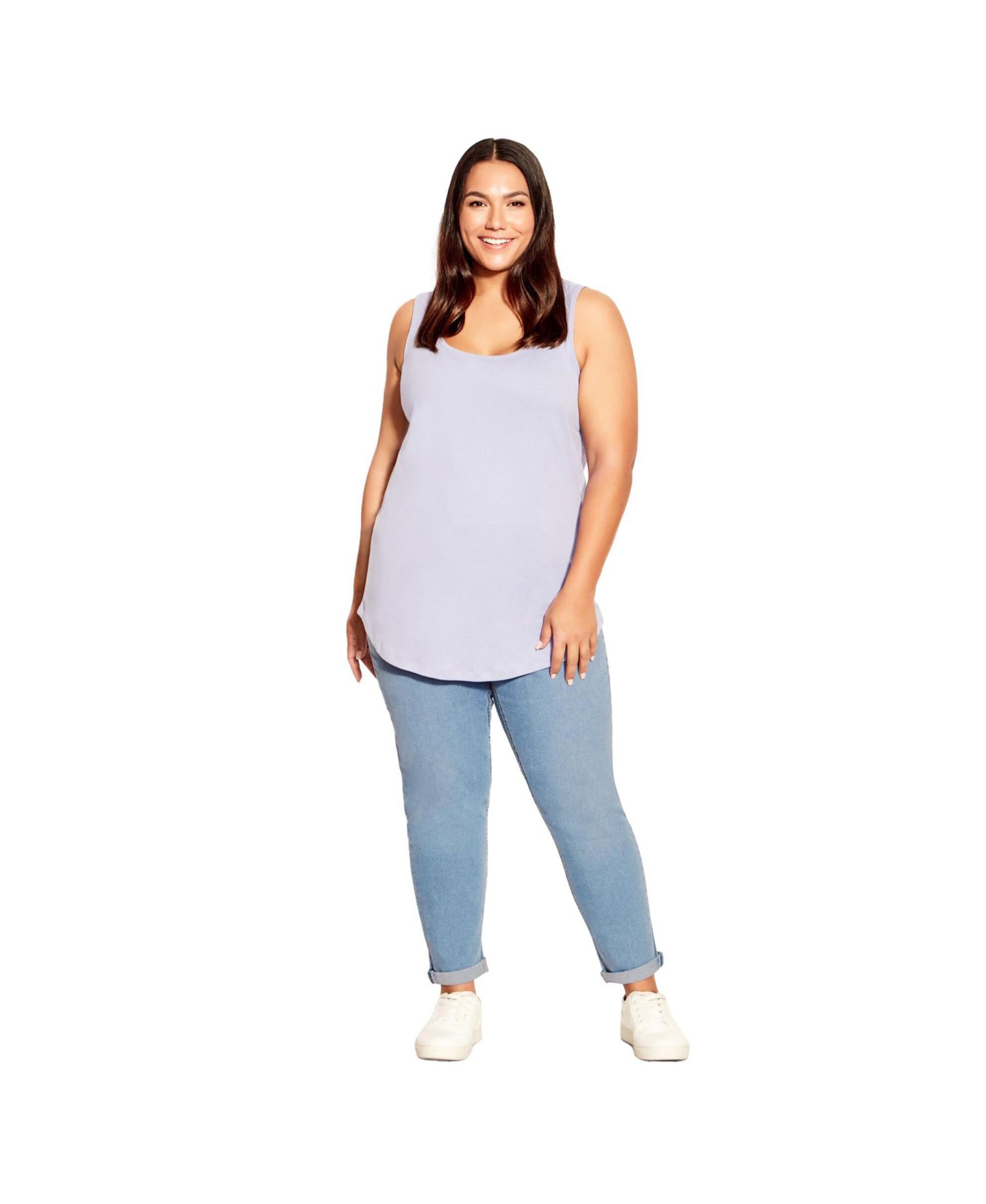 Avenue Women's Plus Size Denim Girlfriend Stretch Jean