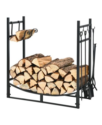 Стойка для дров SUGIFT 30 Inch Indoor and Outdoor с 4 наборами инструментов