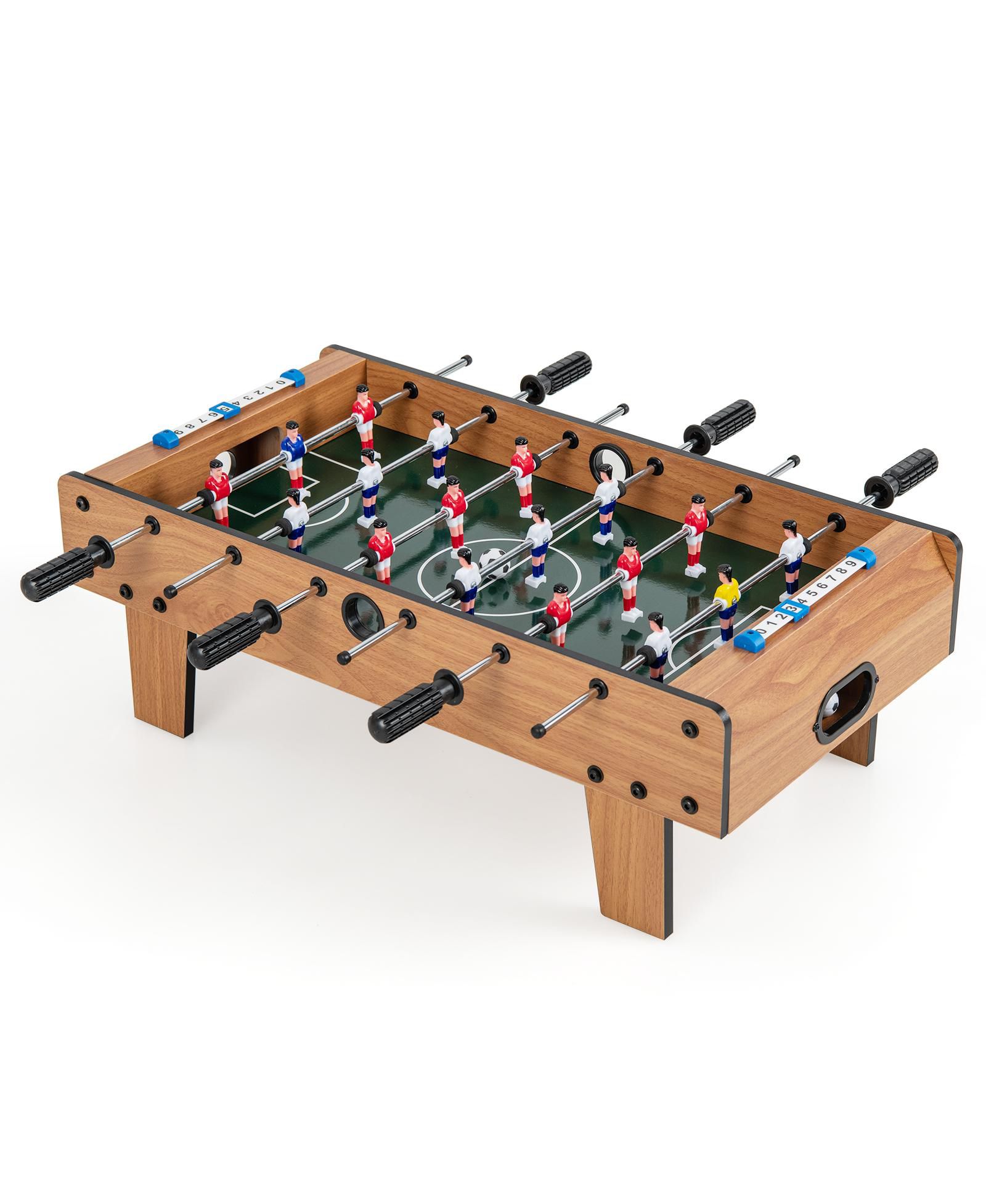 Sugift 27-Inch Tabletop Foosball Table, Includes 20 Game Pieces, Ages 14+