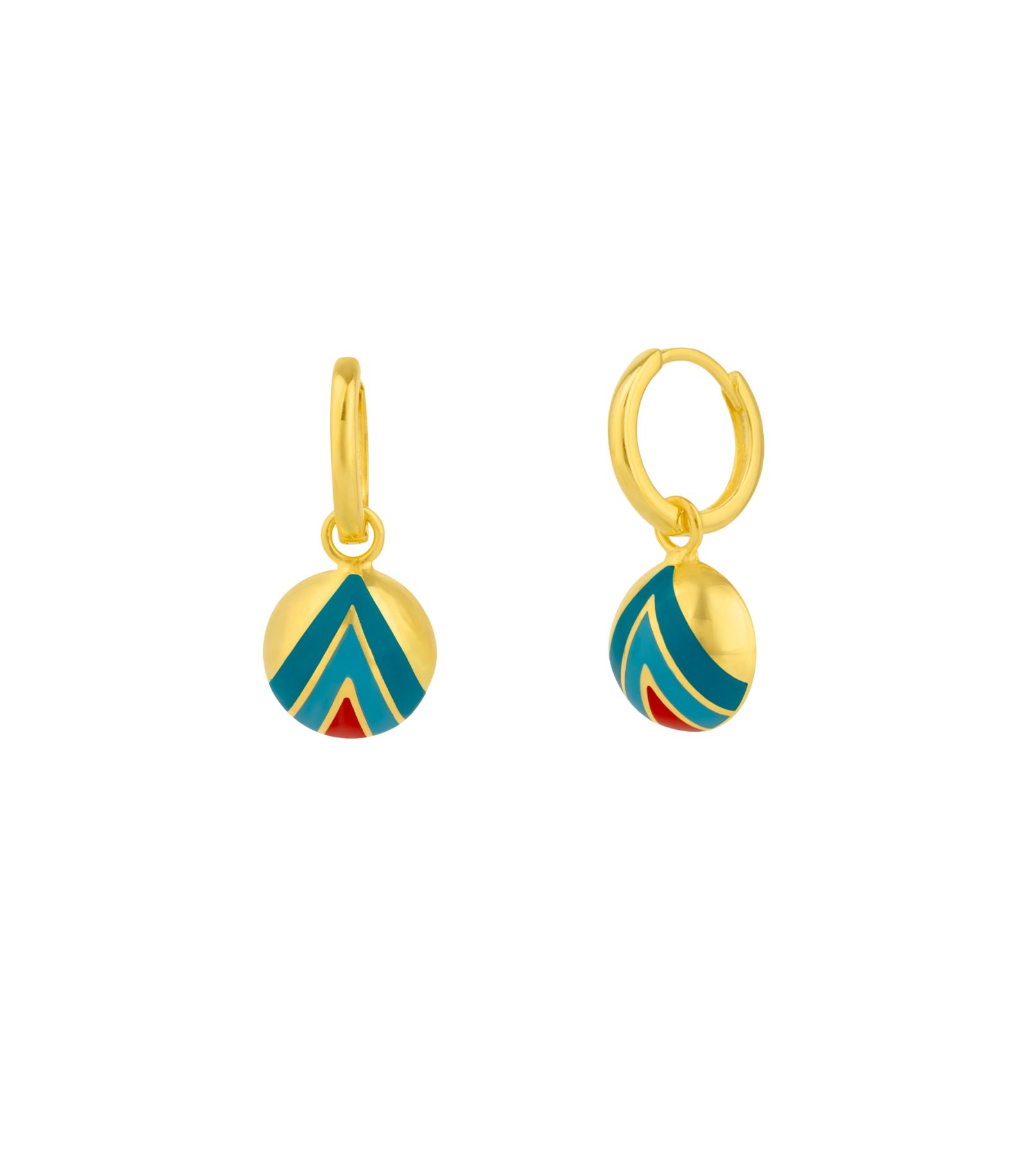 Spero London Серьги из стерлингового серебра Enamel Five Color