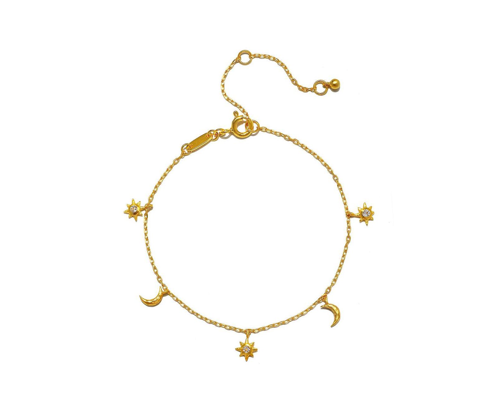 Браслет Satya Jewelry с золотым небесным шармом