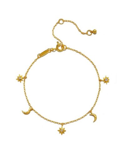 Браслет Satya Jewelry с золотым небесным шармом