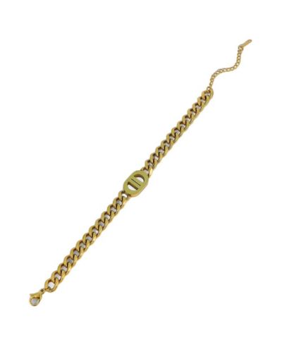 SOHI Gold Curved-Link Chain Bracelet