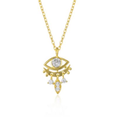 Spero London подвеска Eye Evil Eye из стерлингового серебра