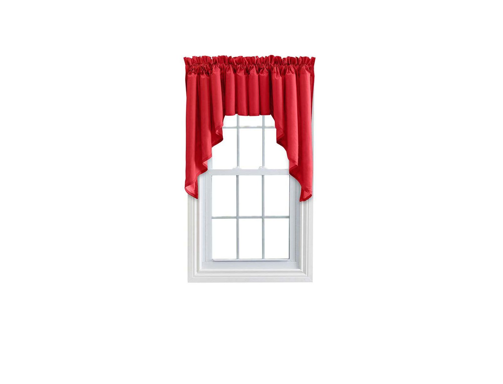 Ellis Curtain Набор штор Stacey 3" Rod Pocket Solid Color Window Lined Swag
