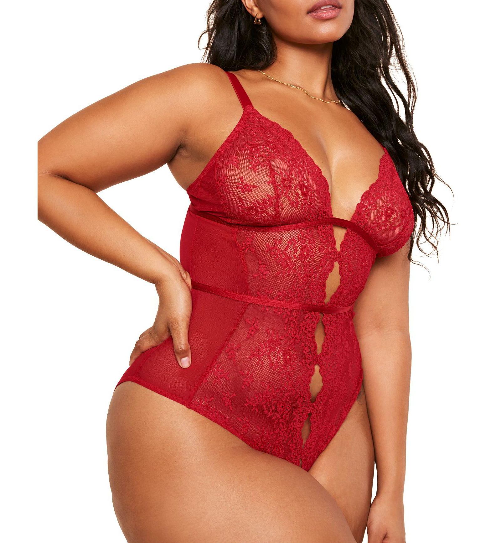 Adore Me Women's Plus-Size Crotchless Bodysuit Lingerie
