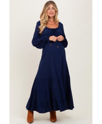 Pinkblush Женское платье Maxi Ruffled Fit-and-Flare для беременных