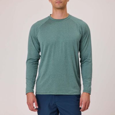 Snapper Rock Men's Kiwi Green LS Outbound Tee
