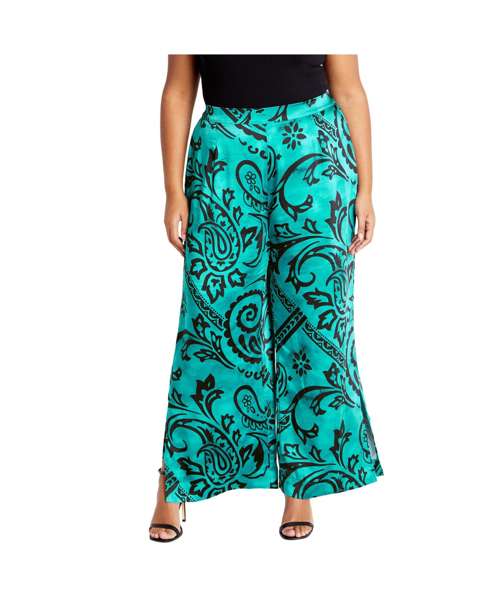 CITY CHIC Брюки Plus Size Sienna с принтом