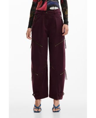 Desigual Women's Tie-Dye Trousers with Zippers