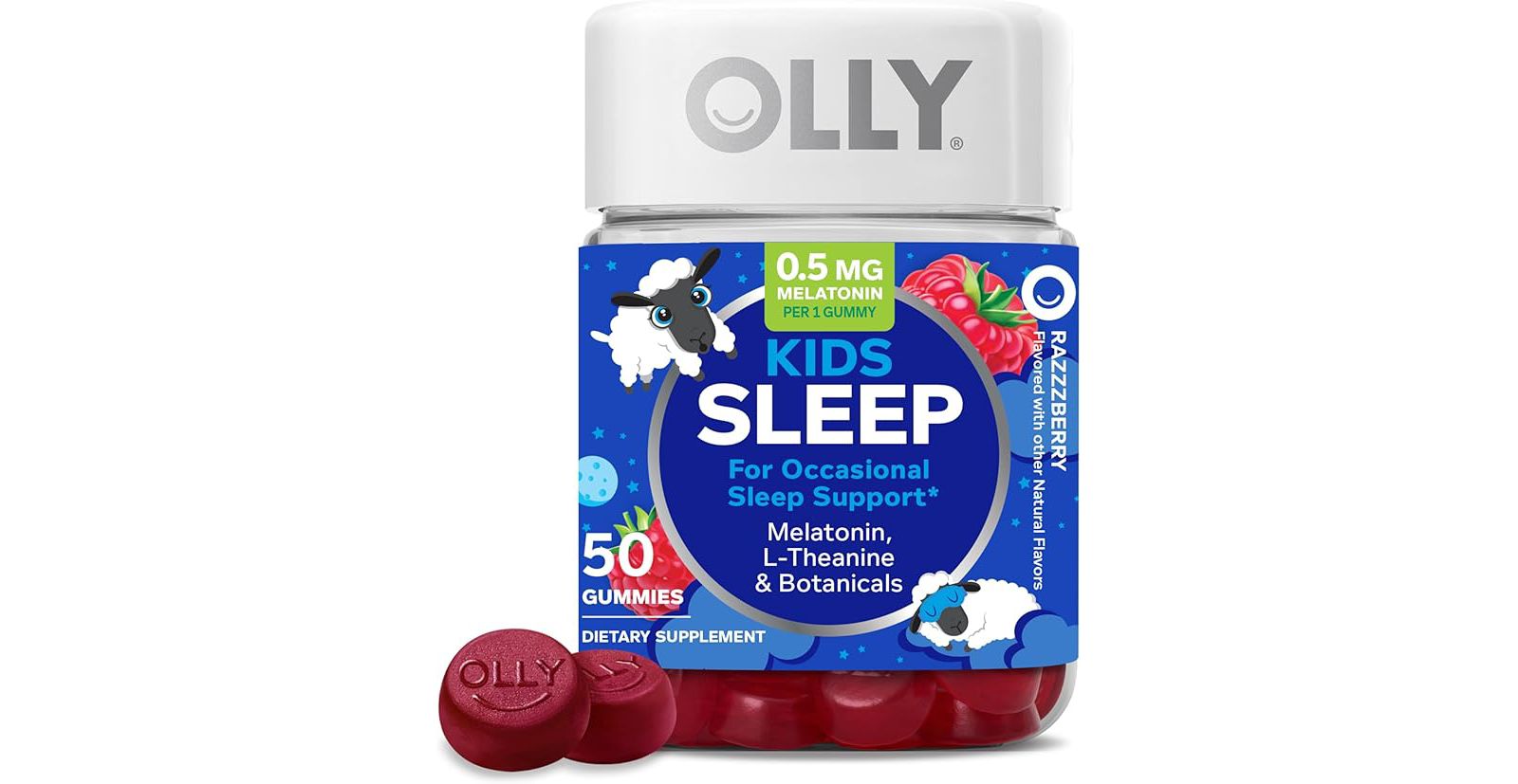 Детские жевательные витамины Olly Sleep Razzzberry, 50 шт