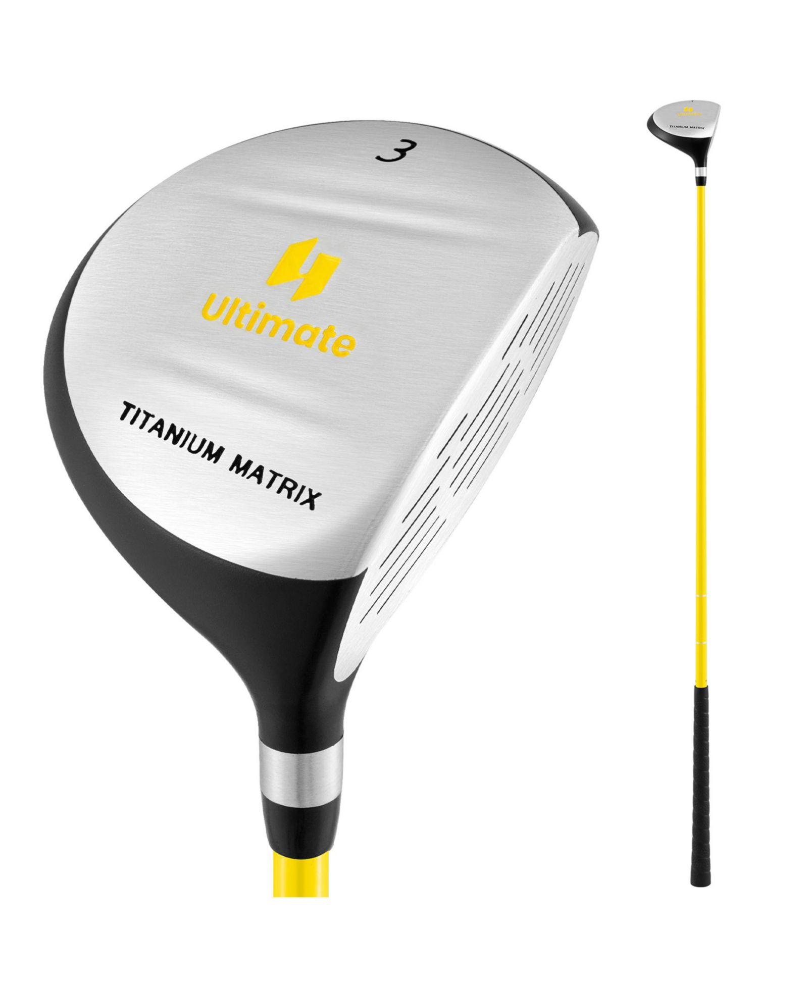 Детская клюшка для гольфа SUGIFT 34 Inch 165CC Junior #3 Fairway Wood Golf Club с фиберглассовой рукояткой для детей 8-10 лет
