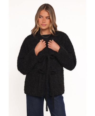 Petal and Pup Women's Kimmy Bow Oversized Cardigan