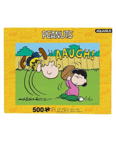 Nmr Distribution Peanuts Lucy Football 500-Piece Jigsaw Puzzle, Ages 14+