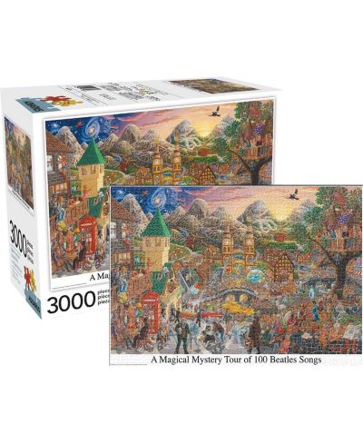Nmr Distribution The Beatles Magical Mystery Tour 3000-Piece Jigsaw Puzzle, Ages 14+