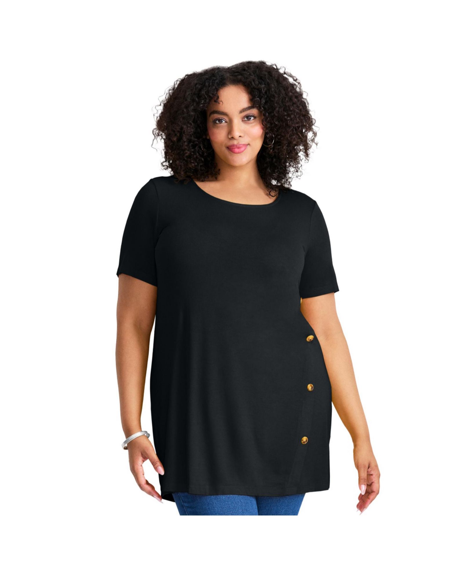 Женская туника Avenue Plus Size с пуговицами