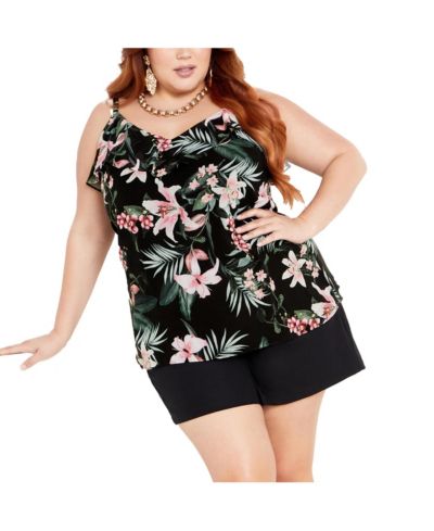 Женский топ CITY CHIC Plus Size Nicole Print Cami