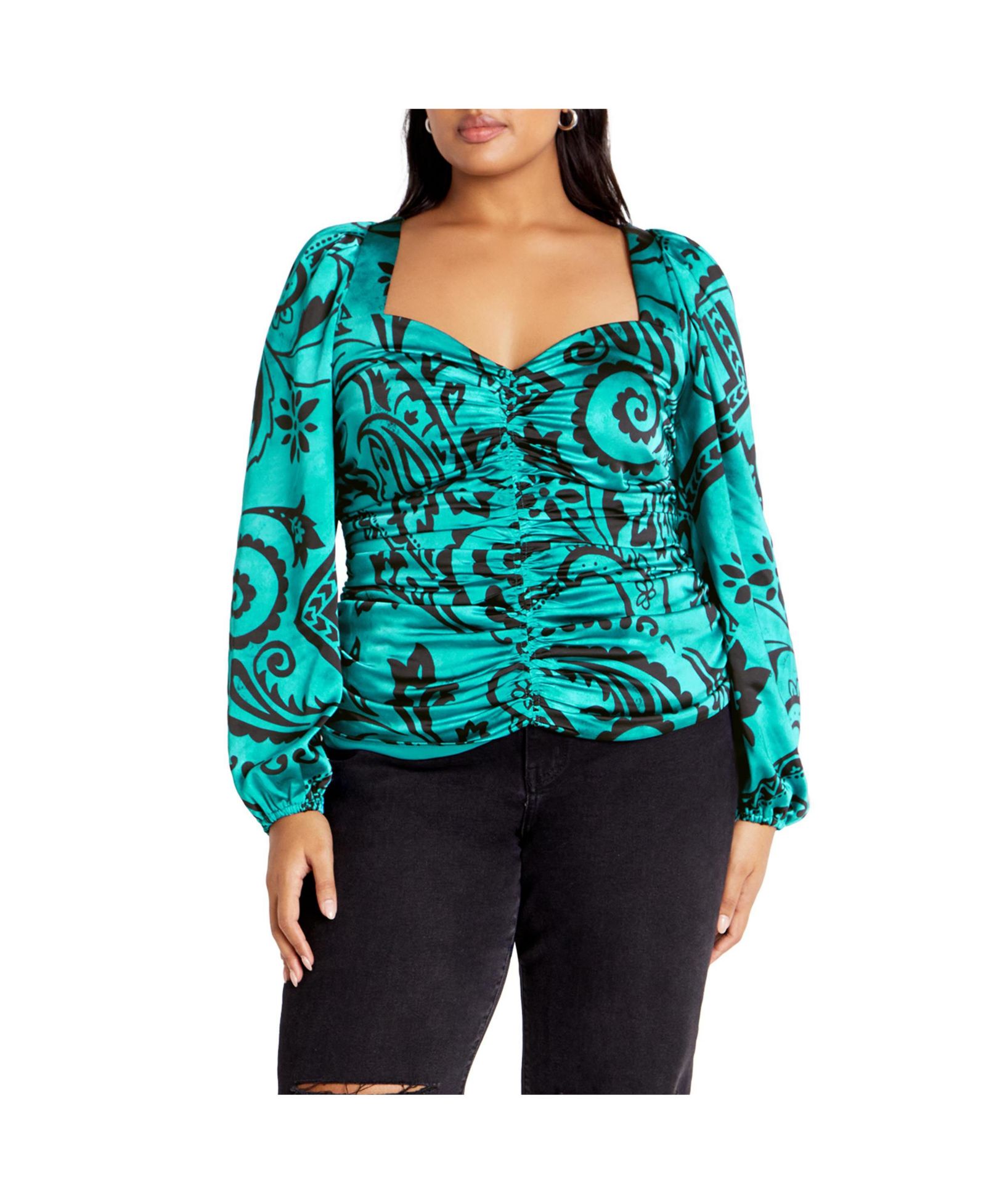Топ CITY CHIC Plus Size Sienna Print